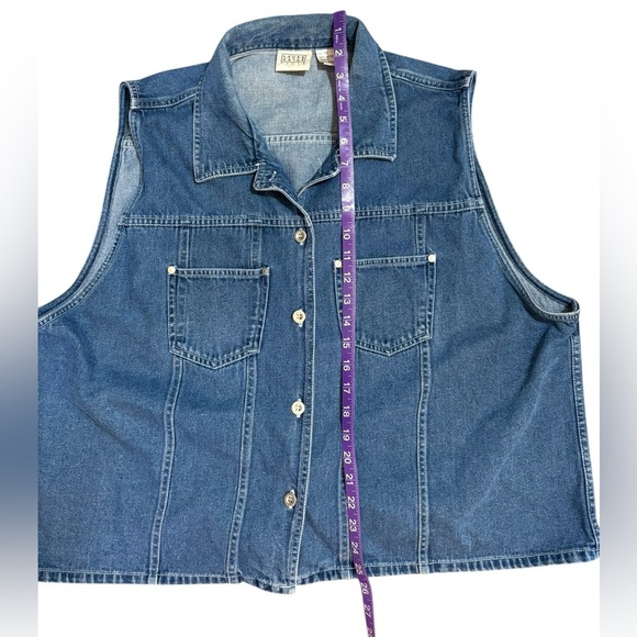Vintage Laura Gayle Blue Denim Vest - Picture 10 of 11
